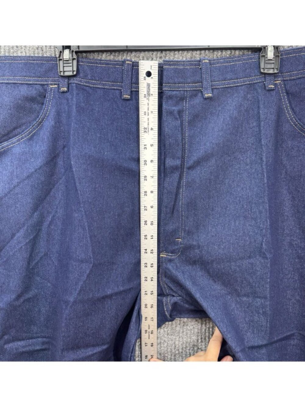 Vintage Wrangler Hero Jeans Mens 48x30 Blue Dark Wash Stretch USA 85498PS NEW - Picture 8 of 11
